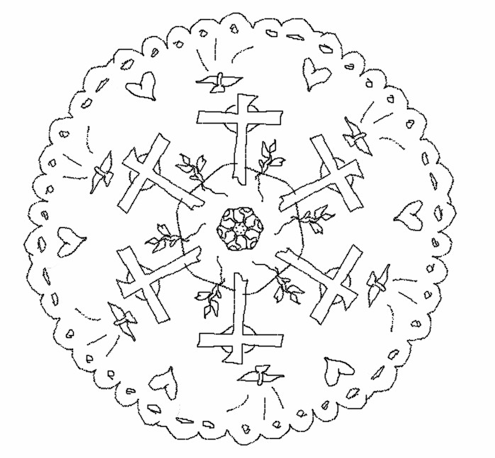 mandala croix